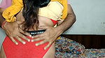 Yellow Punjab aunty remove dress by husband