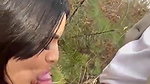 hot lady blowjob in jungle