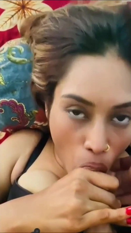 Desi Wife Giving Deepthroat Blowjob