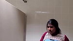 dusky girl nude show in bathroom