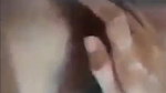 Cute gf hairy pussy fingering