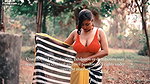 Moni Latest Topless Saree Video