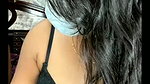Pink vibrator in pussy of hot bhabhi