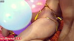 Birthday celebration part 3 – Heena bhabhi enjoying sex with husband – clear audio