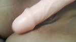 using toy fuck herself