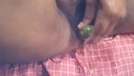 chubby aunty pussy masturbation with cucumber piss