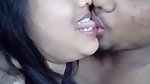 cute lovers lip kiss and blowjob