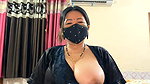 88pink nepali randi bhabhi one boobs open in black nighty