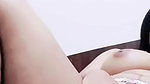cute girlfriend rubbing pussy and boobs show on video call