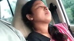 cute Assamese wife blowjob to husband in running car