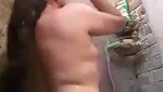 Small boob Pakistani aunty bathing nude