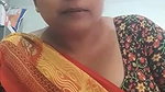 chubby MILF in saree showing naked boobs and pussy