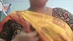 chubby MILF in saree showing naked boobs and pussy