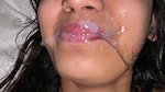 cum on lips