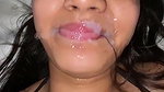 cum on lips