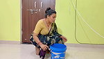 I was Cleaning hot in home