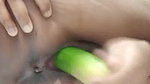pussy fuck with cucumber