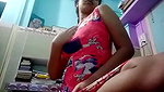 Cute Desi girl showing her nude