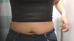 boob show during dress change