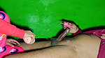 My beautiful Girlfriend gave me blowjob and handjob with toy pussy