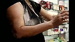 Hot milf in shop teasing
