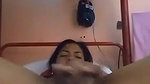 horny girl mastrubated and fingering with sticky discharge