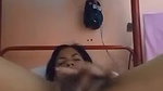 horny girl mastrubated and fingering with sticky discharge
