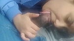 Desi wife blowjob in car