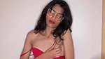 Sexy Slim Desi Girl in Red Bra Fingering