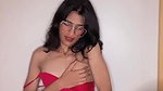 Sexy Slim Desi Girl in Red Bra Fingering