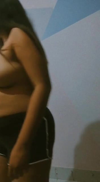 Sexy Desi Baby Showing Her Perfect Big Indian Boobs