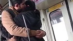 Couple kissing in delhi metro