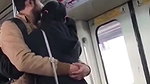 Couple kissing in delhi metro