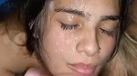 Cute Indian College Girl Taking Cum on Face  S