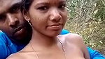 Married Tamil Couple Outdoor Having Fun