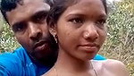 Married Tamil Couple Outdoor Having Fun