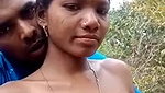 Married Tamil Couple Outdoor Having Fun