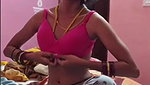 Newly married slim bhabhi wearing pink bra infront of hubby husband