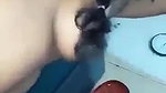 Naughty sexy wife riding dick with horny expressions
