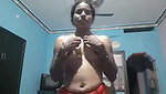 Telegu wife showing her nude body