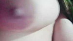 unsatisfied cute bhabhi topless selfie showing long boobs