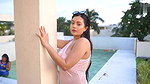 Rimpi Flaunting Sexy Body in Pink Monokini