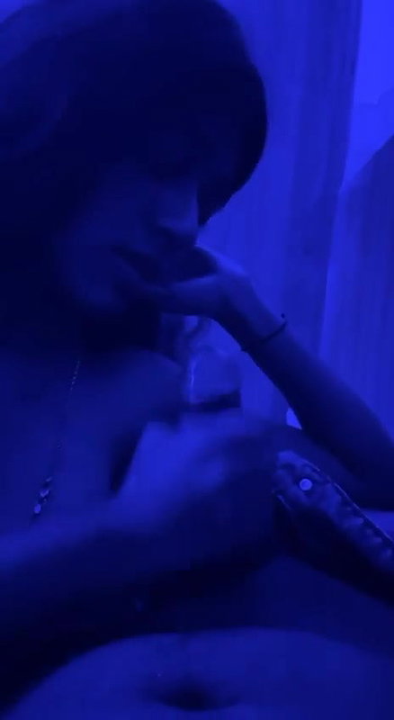 Cutie jerking her bf cock