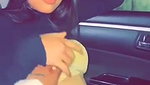 Gf boobs groped in car