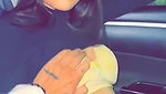 Gf boobs groped in car