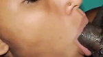 horny wife enjoys blowjob with cleavage show MMS sex