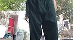 village aunty showing gaand
