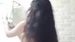 Beautiful cute sexy girl bathing
