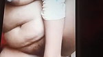 standing masturbation using bittle by big boobs GF