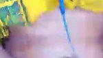 wet pussy GF masturbating during video call sex